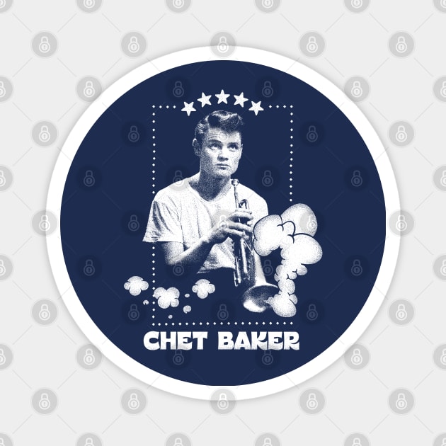 Chet Baker / Jazz Music Original Design Magnet by DankFutura